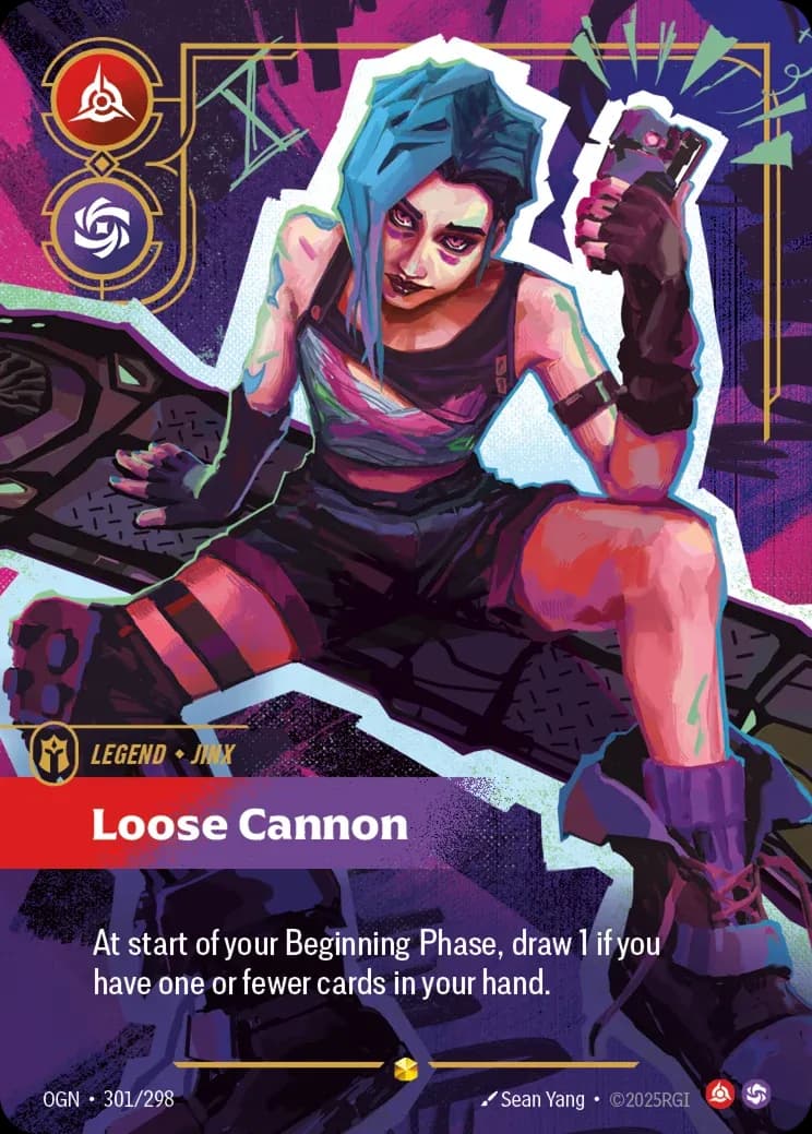 Jinx, Loose Cannon — Origins OGN-301/298 (Riftbound card)