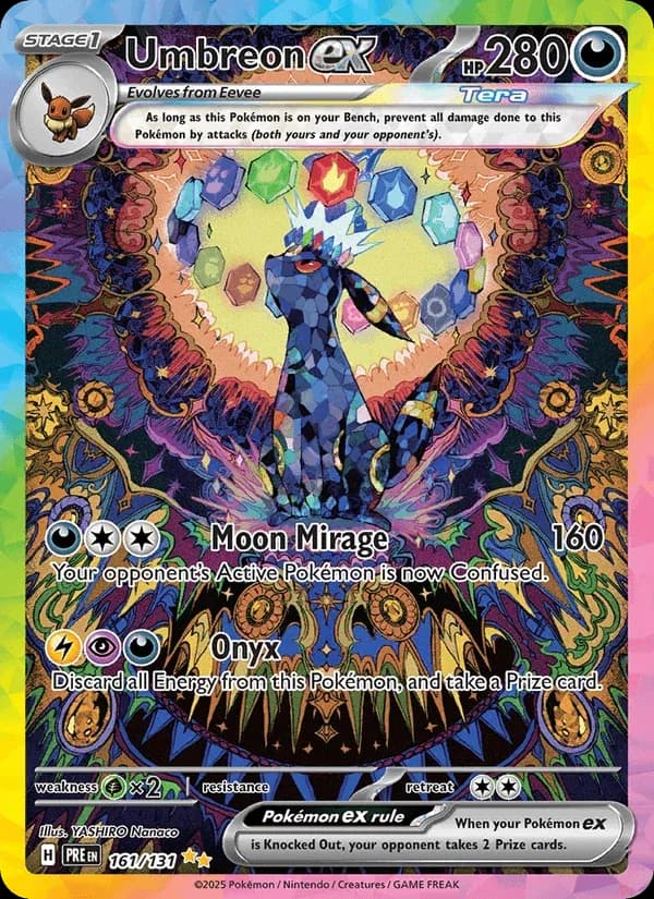 Umbreon ex — Prismatic Evolutions 161/131 (Pokémon card)