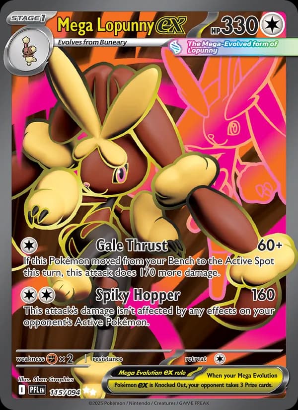Mega Lopunny ex (Phantasmal Flames)