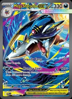 Mega Sharpedo ex (Phantasmal Flames 127)