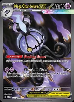 Mega Chandelure ex (Pitch Black 115)
