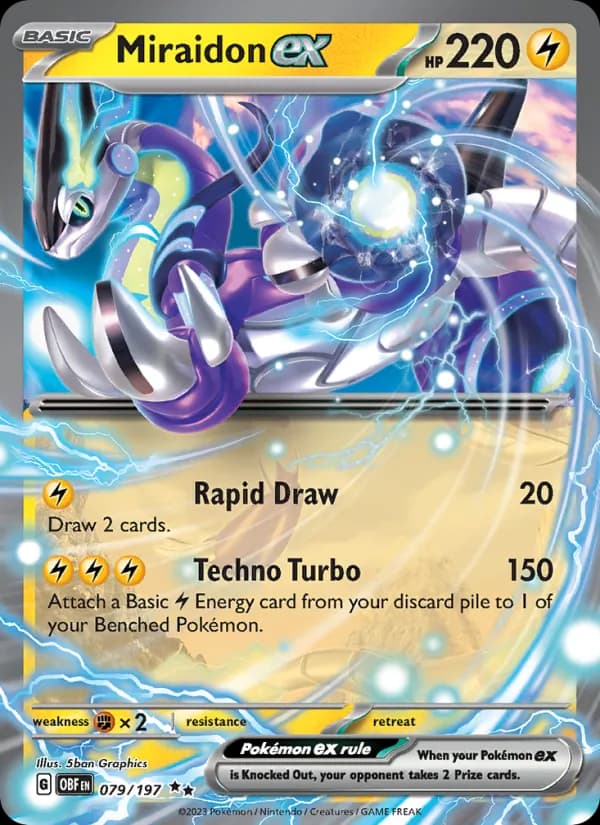 Miraidon ex (Obsidian Flames)