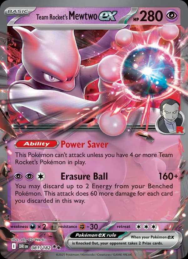Team Rocket's Mewtwo ex (Destined Rivals)