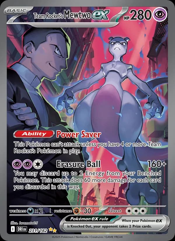 Team Rocket's Mewtwo ex (Destined Rivals)