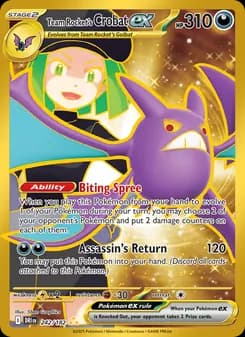 Team Rocket's Crobat ex (Destined Rivals 242)
